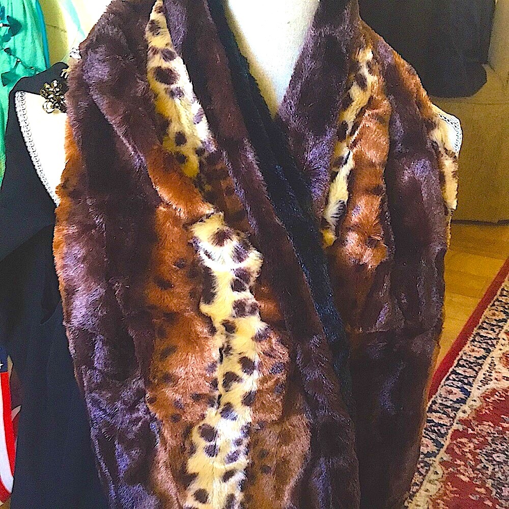 Faux Fur Shawl - Wrap